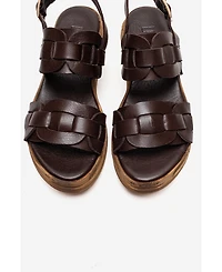 Forever & Always Shoes Women's Elvoro Leather Sandal