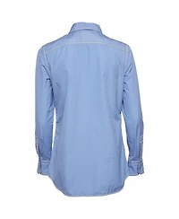 Pre-Owned Prada Women's Contrast Stitch Cotton Button-Down Shirt
