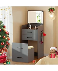 Vlsrka 3 1 Vanity Desk with Flip Top Mirror for Bedroom