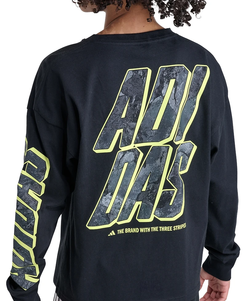 adidas Boys' 8-20 Long-Sleeve T-Shirt
