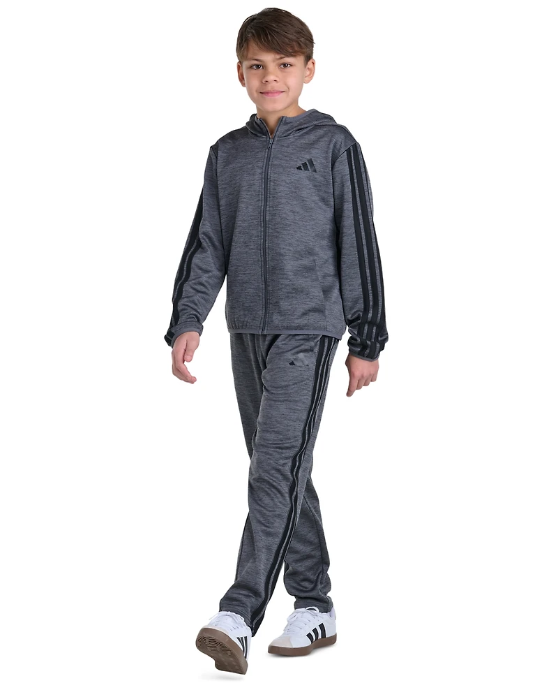 adidas Boys' 8-20 Long-Sleeve Hooded Jacket