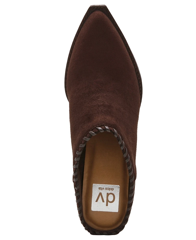 Dv Dolce Vita Women's Andreya Braided Block Heel Mule Clogs