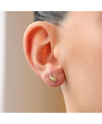 The Lovery Mini Tear Drop Screw Back Stud Earrings 14K Yellow Gold