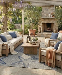 Closeout! Lr Home Nassau NASS810C 5' x 7' Outdoor Area Rug