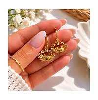 Dloria Coastal Crab Huggie Dangle Earrings