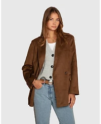 Belle & Bloom Women's Charmer Faux Suede Blazer