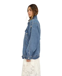 Belle & Bloom Women's and Downtown Denim Oversized Jacket