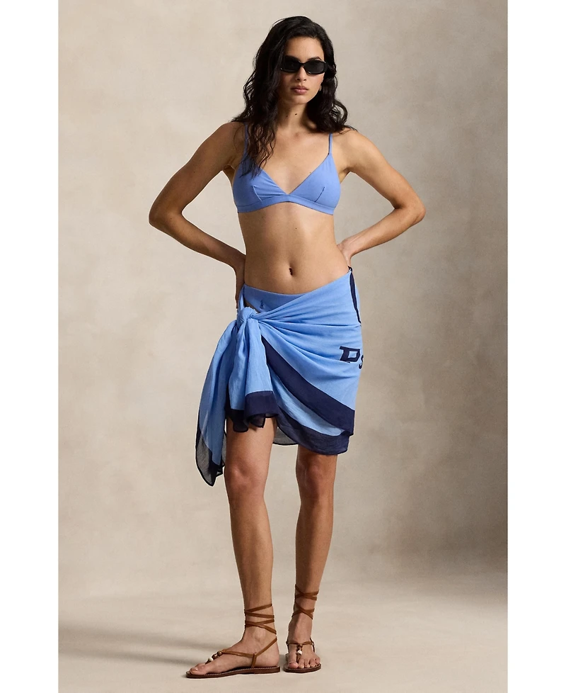 Polo by Ralph Lauren Women's Big Pony Long Scarf Swimsuit Cover Up