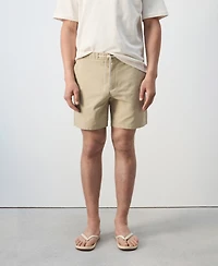 Mango Men's Cotton Lyocell 6.69" Bermuda Shorts