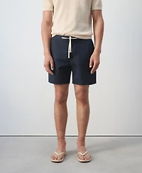 Mango Men's Cotton Lyocell 6.69" Bermuda Shorts