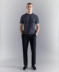 Mango Men's Coolmax Slim-Fit Striped T-Shirt