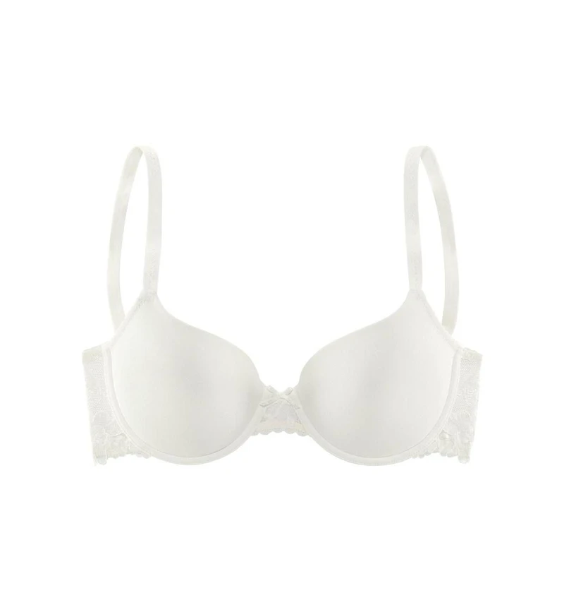 Lascana Women's Lace Detail T-Shirt Bra