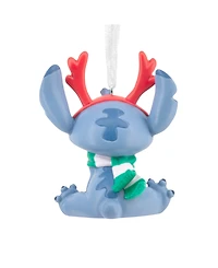 Hallmark Christmas Ornament Disney Stitch With Red Antlers