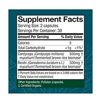 Host Defense CordyChi Capsules - Energy & Immune Support Supplement
