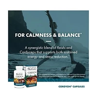 Host Defense CordyChi Capsules - Energy & Immune Support Supplement
