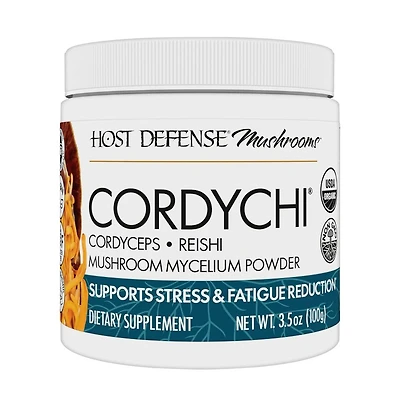 Host Defense CordyChi Powder - Energy & Immune Support Supplement - Cordyceps & Reishi Mushroom Supplement for Relaxation & Respiratory Support