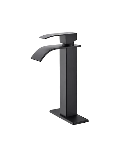 Phying Waterfall Spout Single Handle Bathroom Sink Faucet