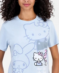 Sanrio Juniors' Hello Kitty & My Melody Crewneck Tee