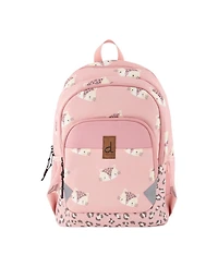 Deux par Deux Little Girl Leopard Adorable Compact Functional Spacious Backpack