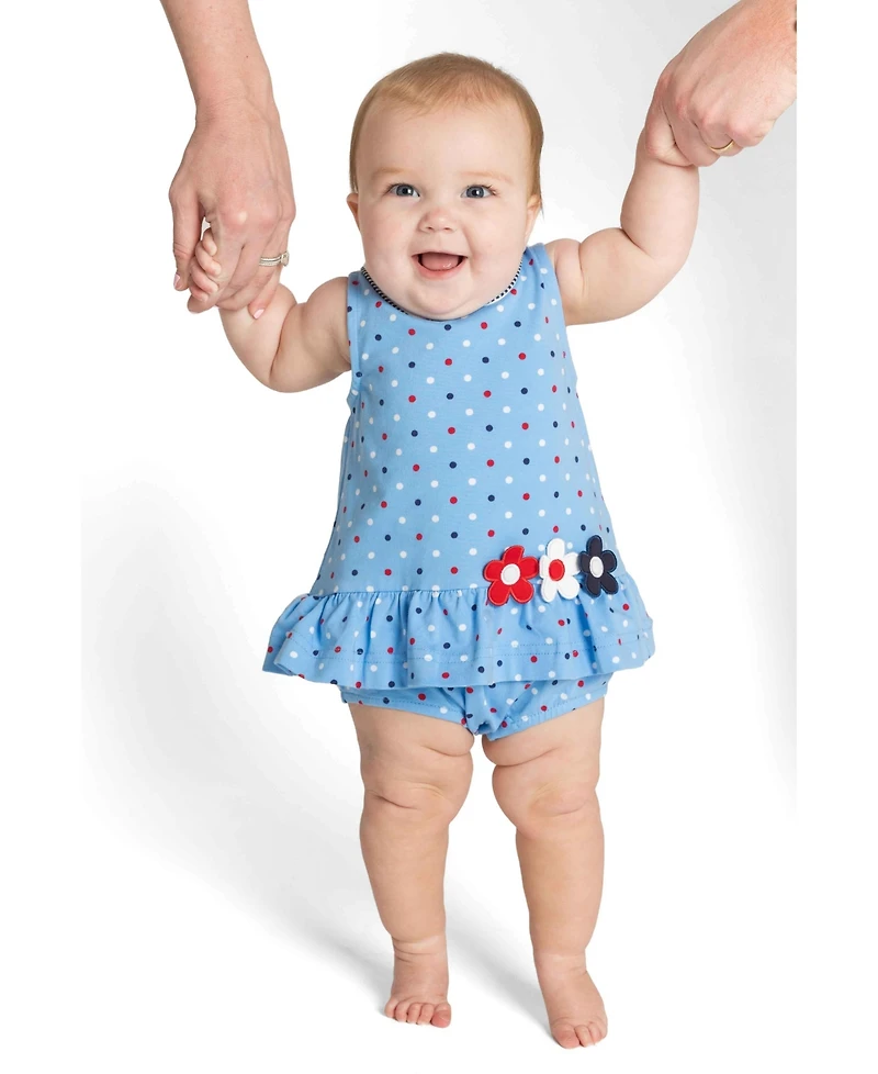 Florence Eiseman Baby Girl Printed Knit Romper With Flowers