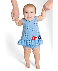 Florence Eiseman Baby Girl Printed Knit Romper With Flowers