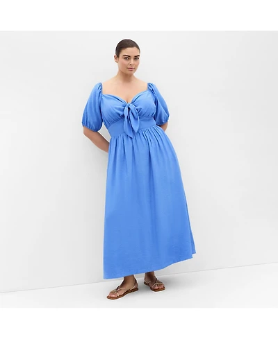 City Chic Women's Villa Roma Tie Front Dress