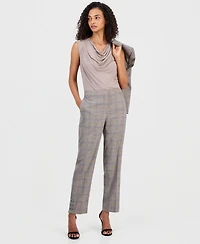 Anne Klein Women's Mid-Rise Straight-Leg Ankle Pants