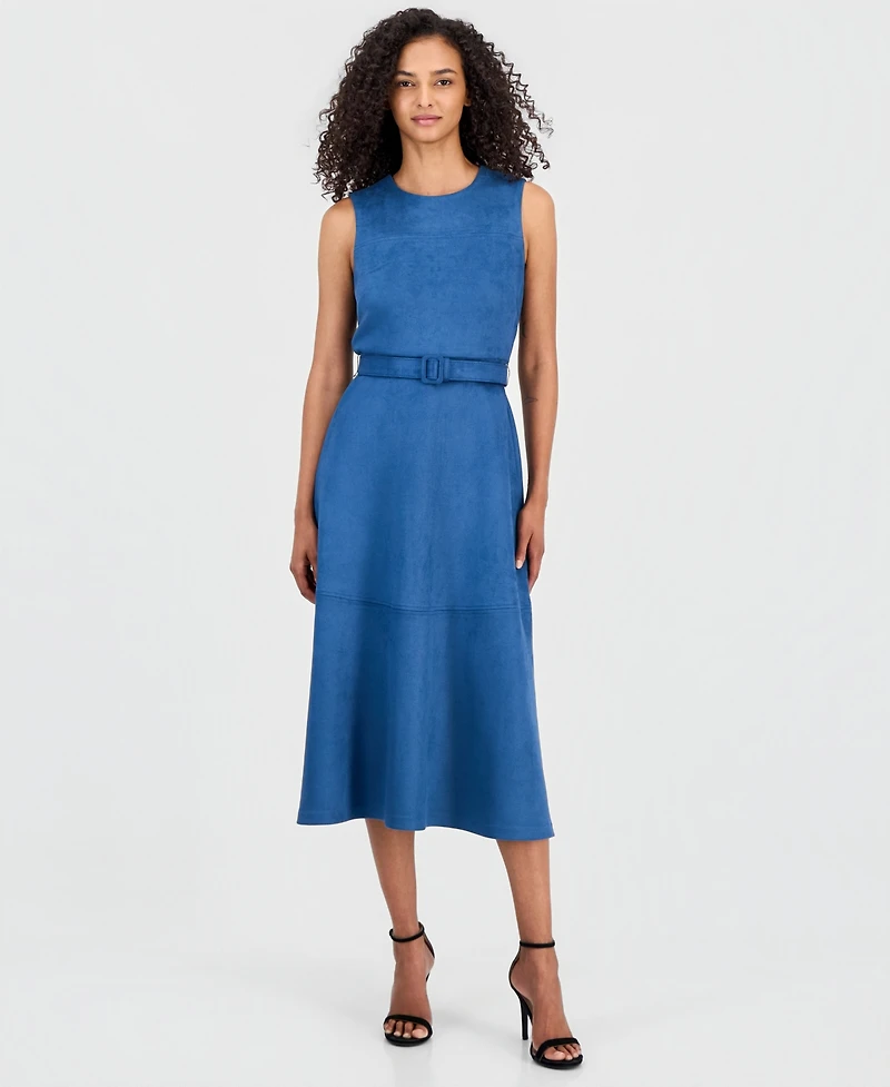Anne Klein Women's Sleeveless A-Line Midi Dress