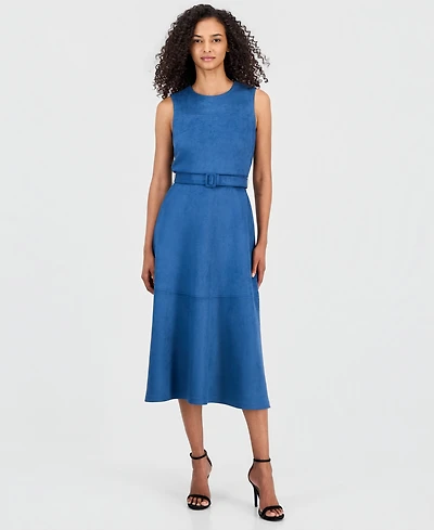 Anne Klein Women's Sleeveless A-Line Midi Dress