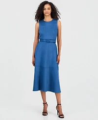 Anne Klein Women's Sleeveless A-Line Midi Dress