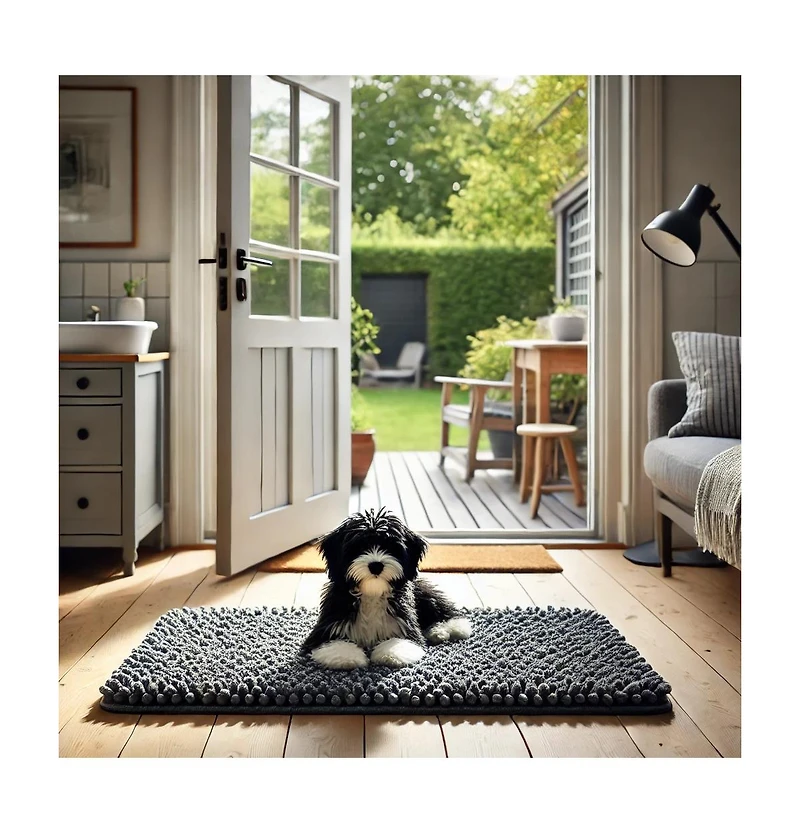 DogBuddy Dog Door Mat, Medium, Shadow, Heavy-Duty