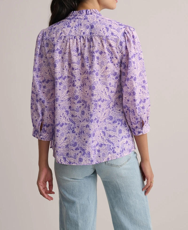 UNTUCKit Women's Cotton V-Neck Charlie Shirt