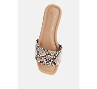 London Rag Women's Zaltana Open Square Toe Flats
