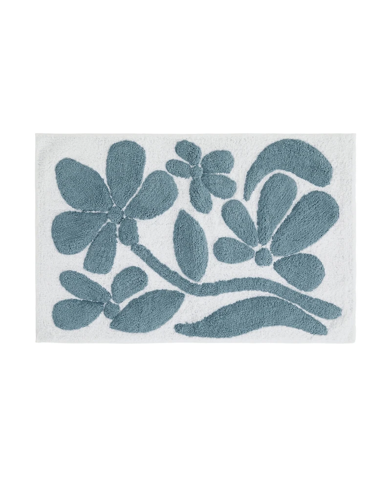 ienjoy Home Floral Cotton Bath Mat