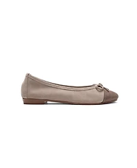 Forever & Always Shoes Women's Boleo Leather Ballet Flat