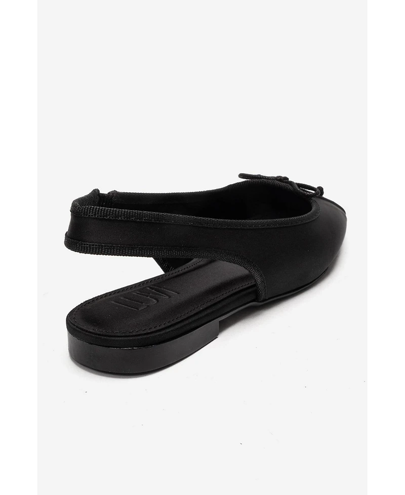 Prologue Shoes Women's Zelvia Bow Slingback Ballet Flat