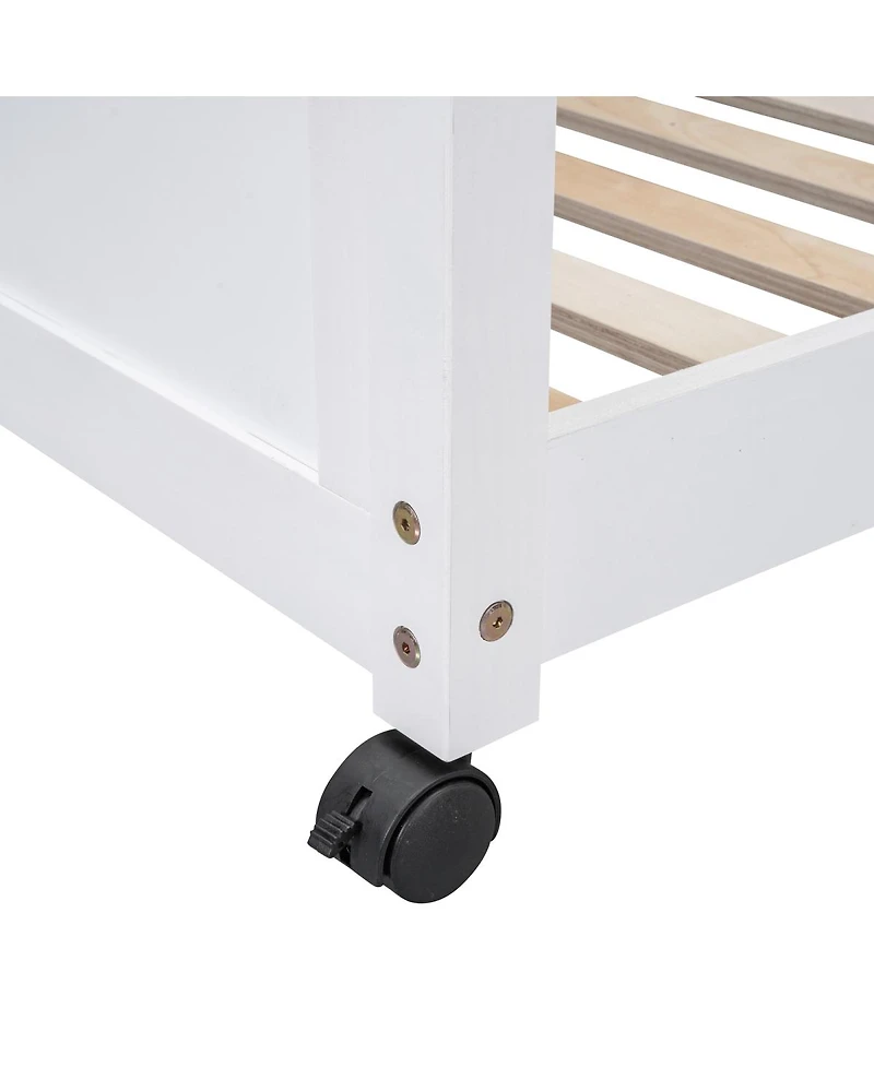 Streamdale Furniture Full Over Full Bunk Bed with Desk