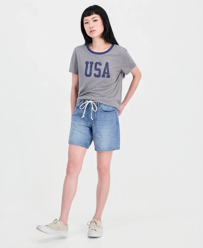 Lucky Brand Women's Usa Classic Crewneck T-Shirt