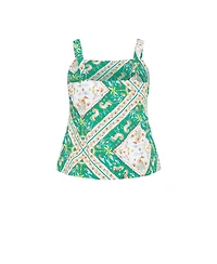 City Chic Women's Plus Jayla Prairie Print Top