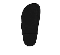 London Rag Women's Zooper Chunky Buckle Slip-On Flats