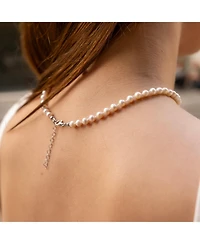 Spero London Small Natural Freshwater Real Pearl Strand Necklace