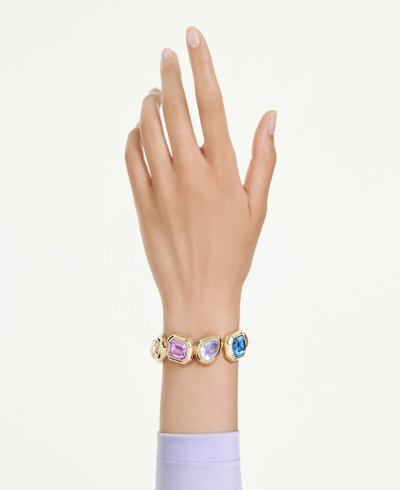 Swarovski Gold-Tone Plated Gema Cuff Bracelet