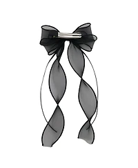 Puttisu Girls Organza Double Ribbon Clip Gift Set with Tin Case