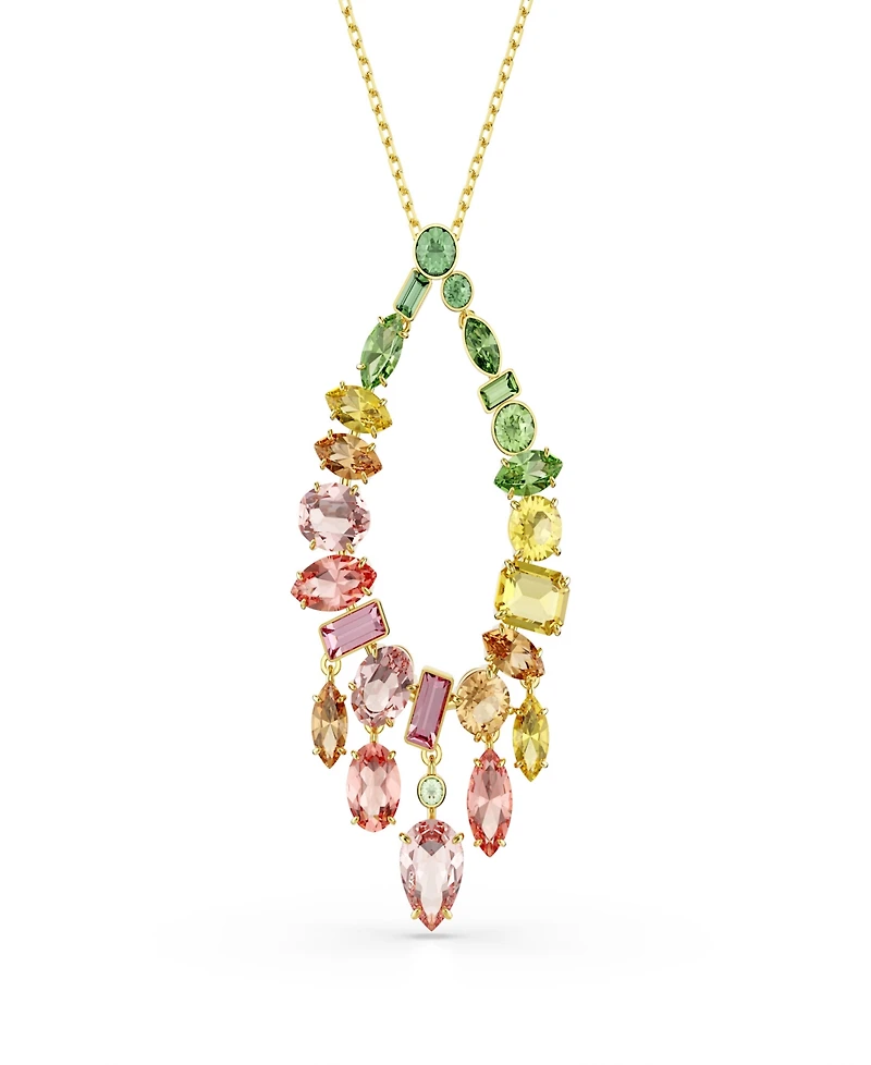 Swarovski Gold-Tone Plated Gema Pendant Necklace