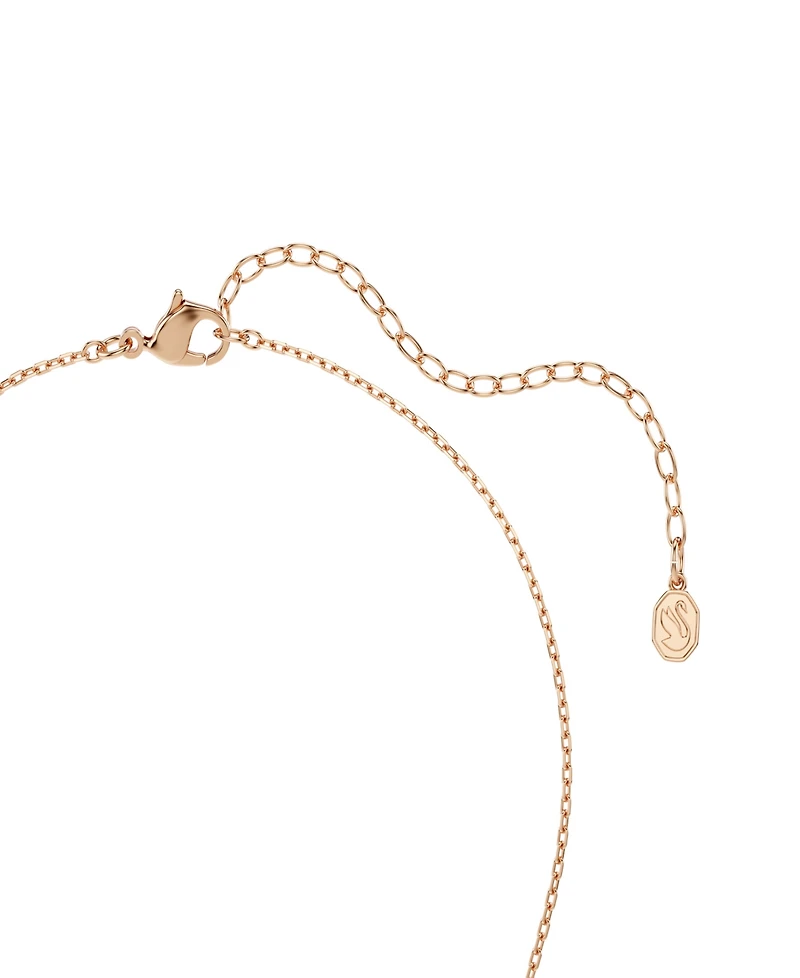 Swarovski Rose Gold-Tone Plated Swan Pendant Necklace