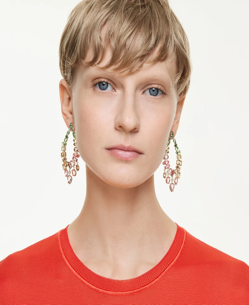Swarovski Gold-Tone Plated Gema Drop Earrings
