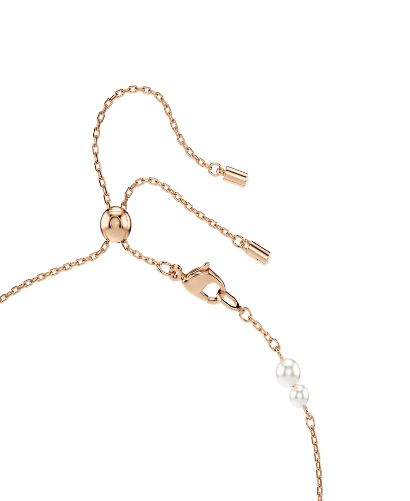 Swarovski Rose Gold-Tone Plated Symbolica Y Necklace
