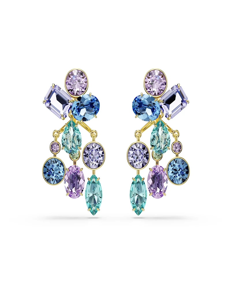 Swarovski Gold-Tone Plated Gema Jacket Earrings