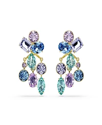 Swarovski Gold-Tone Plated Gema Jacket Earrings