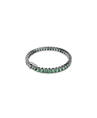 Swarovski Ruthenium-Plated Matrix Tennis Bracelet